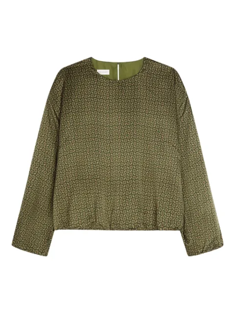 DRIES VAN NOTEN geometric-pattern blouse