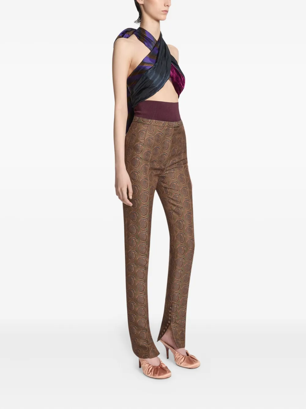 DRIES VAN NOTEN Wikkeltop Blauw