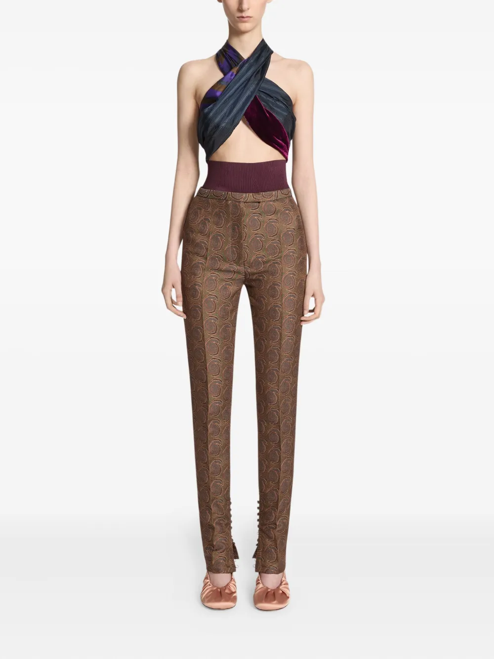 DRIES VAN NOTEN Wikkeltop Blauw