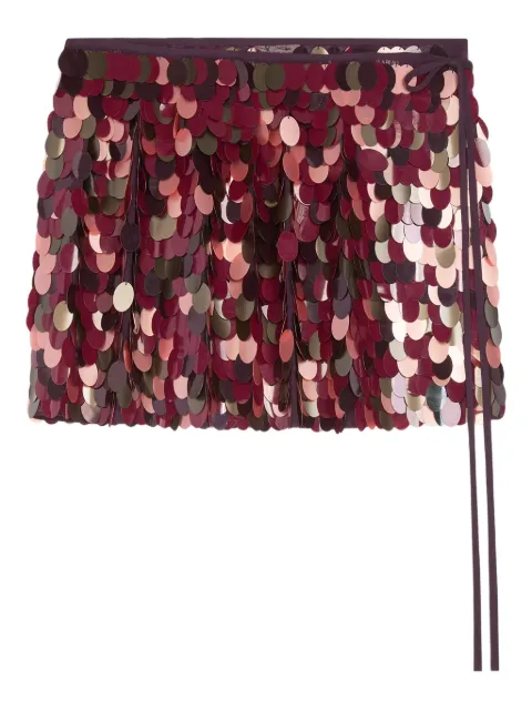 DRIES VAN NOTEN sequin-embellished wrap skirt