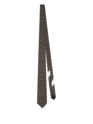 【レア】 DRIES VAN NOTEN Stripe Narrow TIE Striped silk tie in multicoloured - Dries Van Noten | Mytheresa