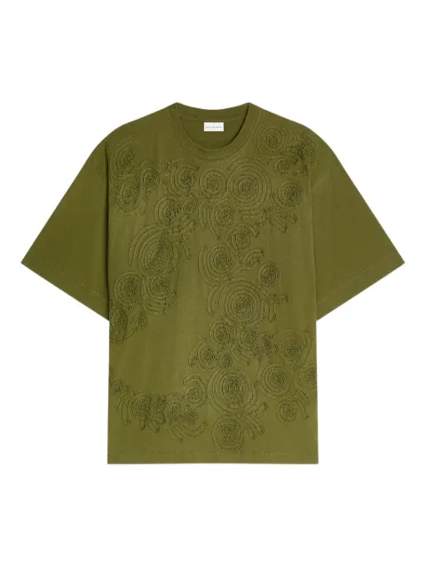 DRIES VAN NOTEN embroidered floral T-shirt