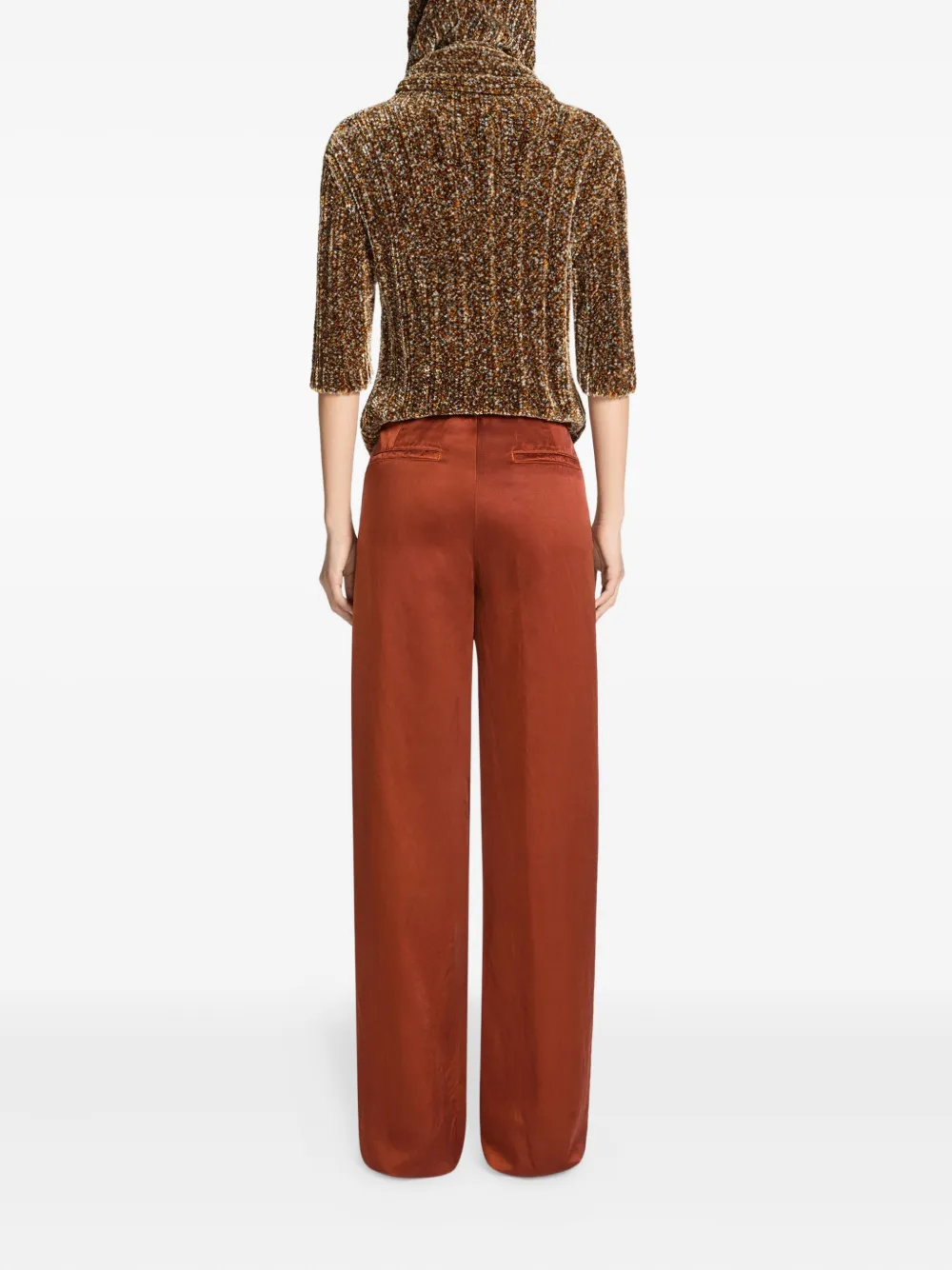 DRIES VAN NOTEN Broek met wijde pijpen Bruin