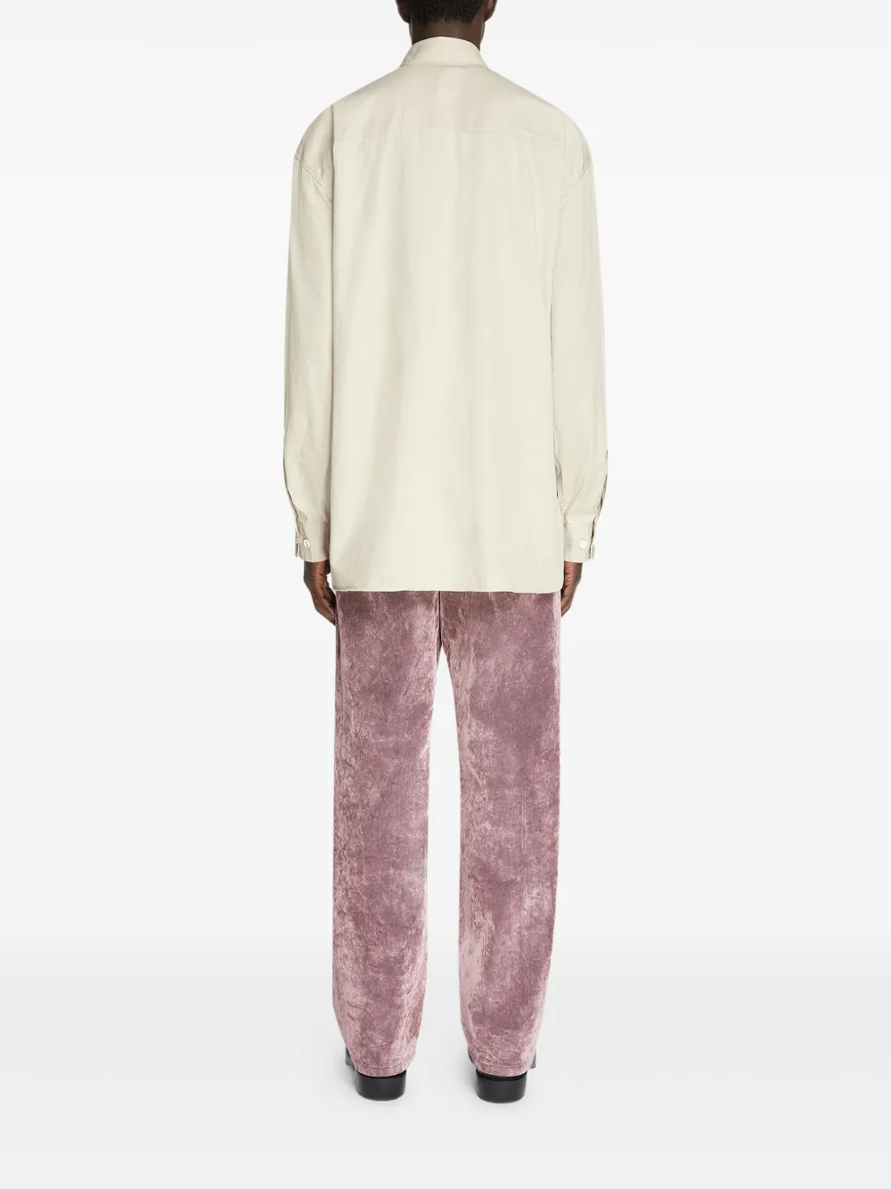 DRIES VAN NOTEN Katoenen overhemd Beige