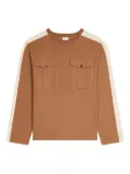 DRIES VAN NOTEN cotton long sleeve T-shirt - Brown