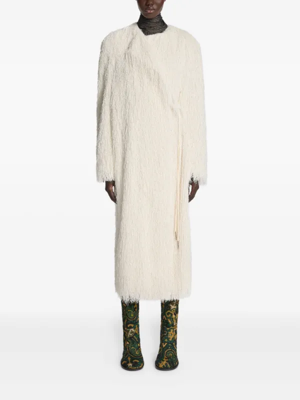 DRIES VAN NOTEN ジャカード ラウンドトゥブーツ 90mm