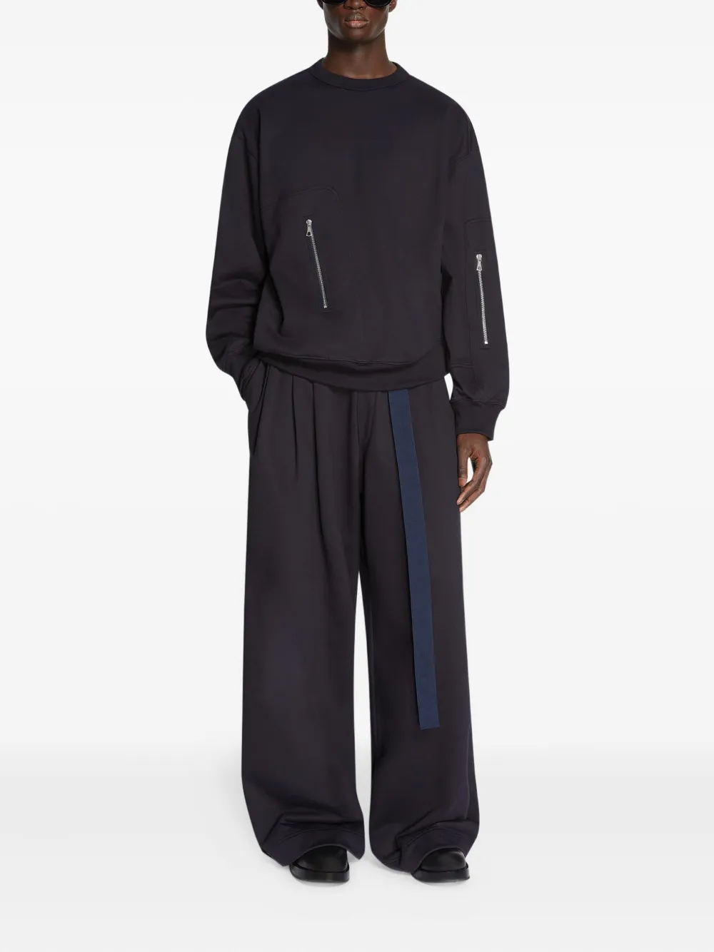 DRIES VAN NOTEN Broek met wijde pijpen - Blauw