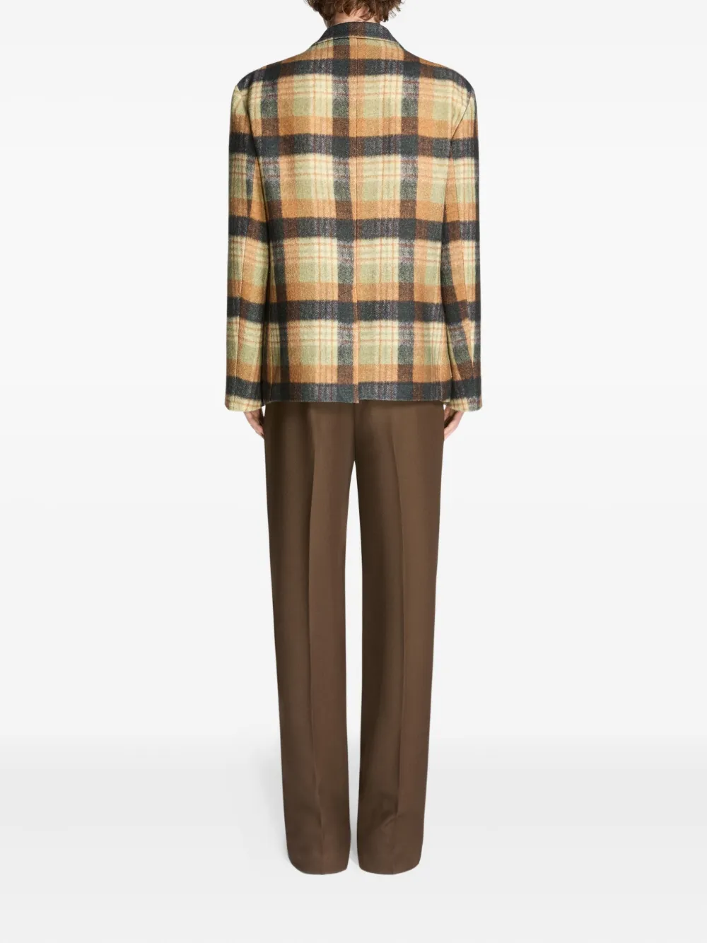 DRIES VAN NOTEN Geruite blazer Geel
