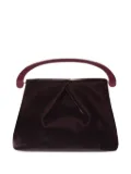 DRIES VAN NOTEN pleated velvet top-handle bag - Purple