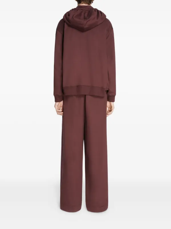 DRIES VAN NOTEN / ドリスヴァンノッテン | コットン フーデッド スウェット パーカ | S | ブラウン | レディース DRIES VAN NOTEN（ドリス ヴァン ノッテン） パーカー HARRINO ハリノ