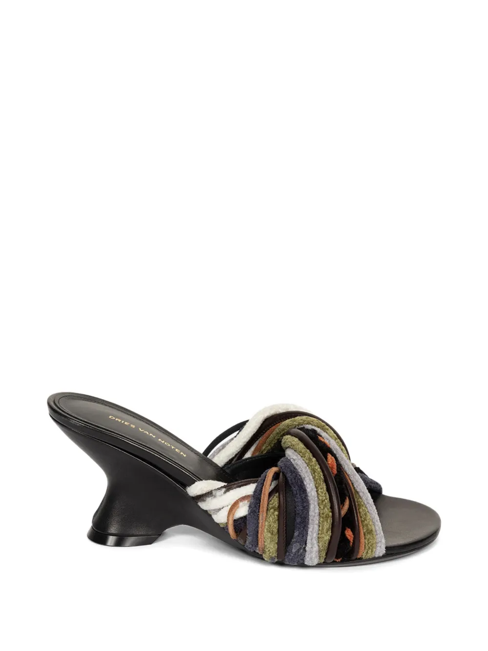 DRIES VAN NOTEN 75mm open-toe leather mules | Heeled Mules | Image 2