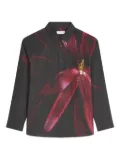DRIES VAN NOTEN floral-print cotton shirt - Black