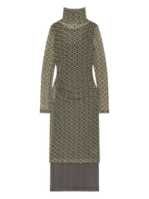 DRIES VAN NOTEN ハイネック ツイード ワンピース DRIES VAN NOTEN ハイネック ツイード ワンピース レディース