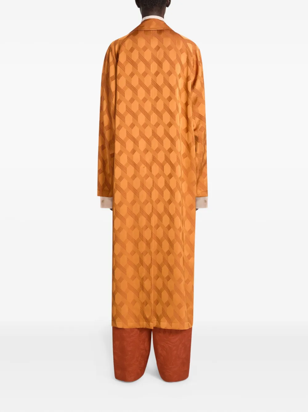 DRIES VAN NOTEN Jas met jacquard Oranje