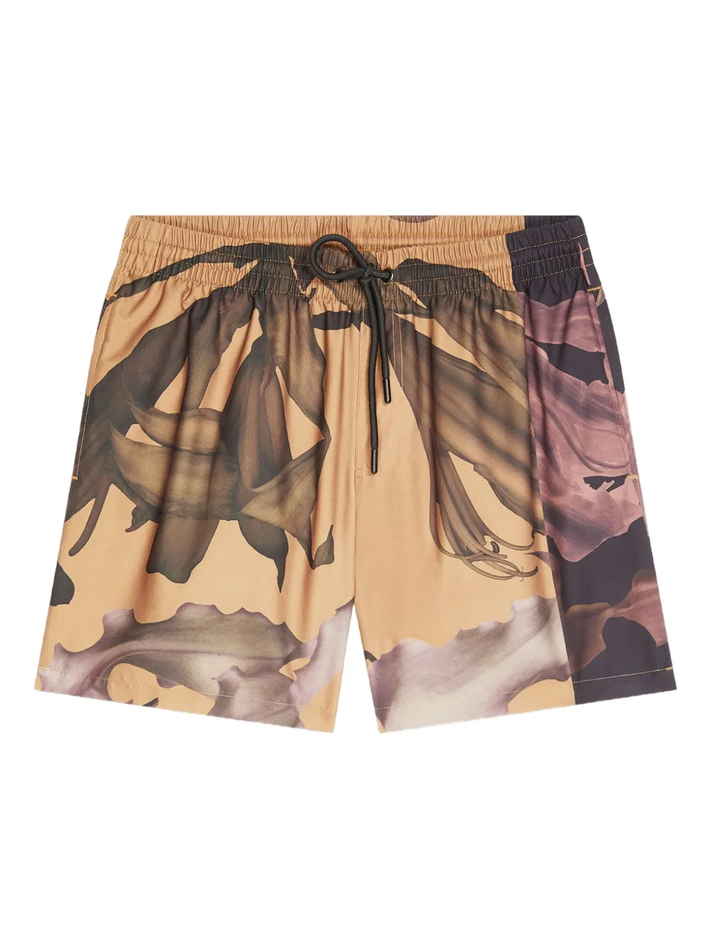 DRIES VAN NOTEN Zwembroek met bloemenprint Geel