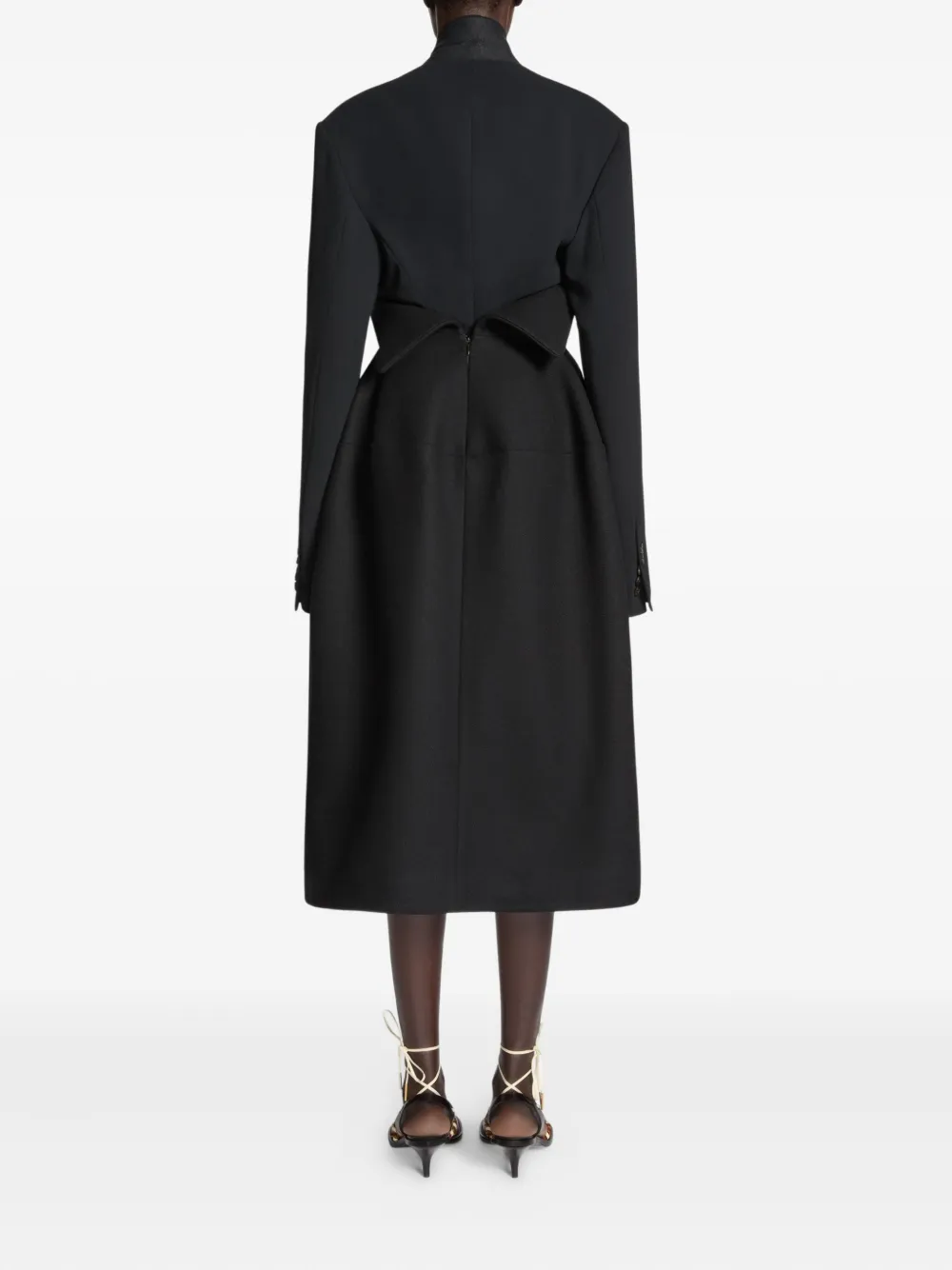DRIES VAN NOTEN High-waist midi-rok Zwart