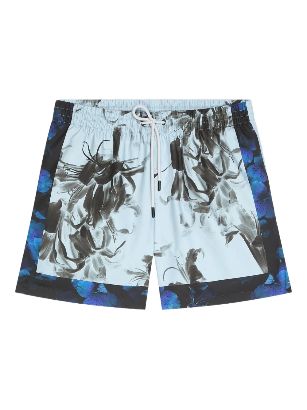 floral-print swim shorts