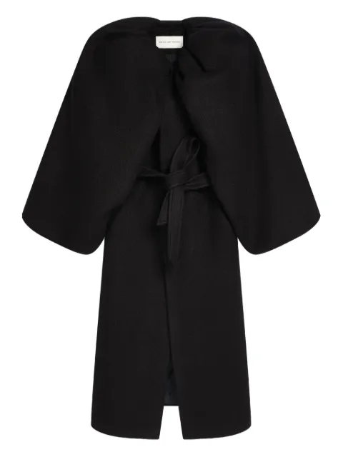 DRIES VAN NOTEN balloon-sleeve wool coat