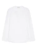DRIES VAN NOTEN boat-neck cotton shirt - White