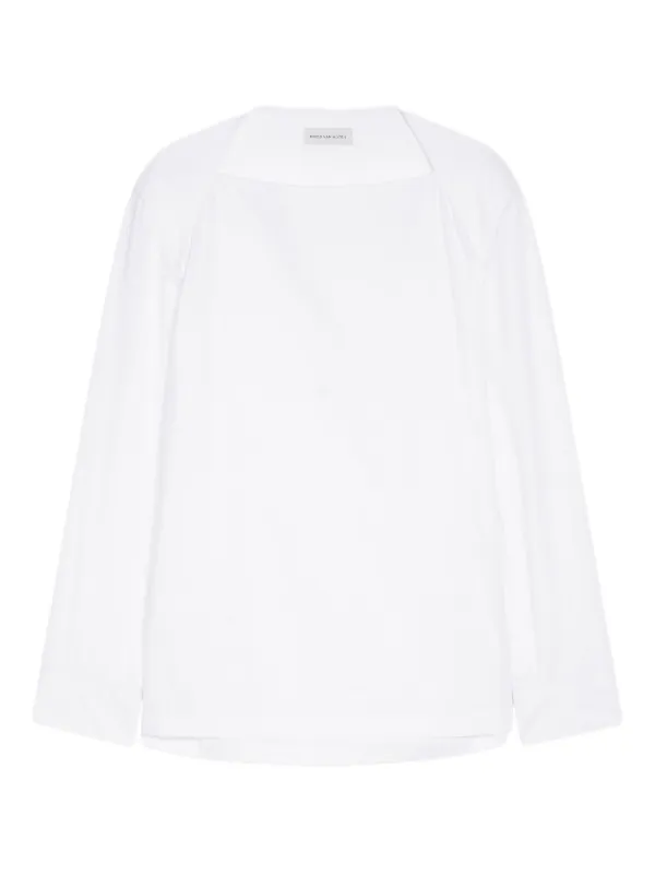 DRIES VAN NOTEN ノースリーブ　ホワイト Tシャツ DRIES VAN NOTEN - DRIES VAN NOTEN Tシャツ・カットソー L 白