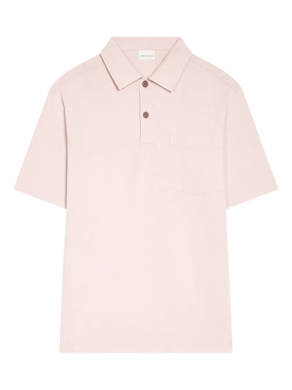 DRIES VAN NOTEN Katoenen poloshirt Roze