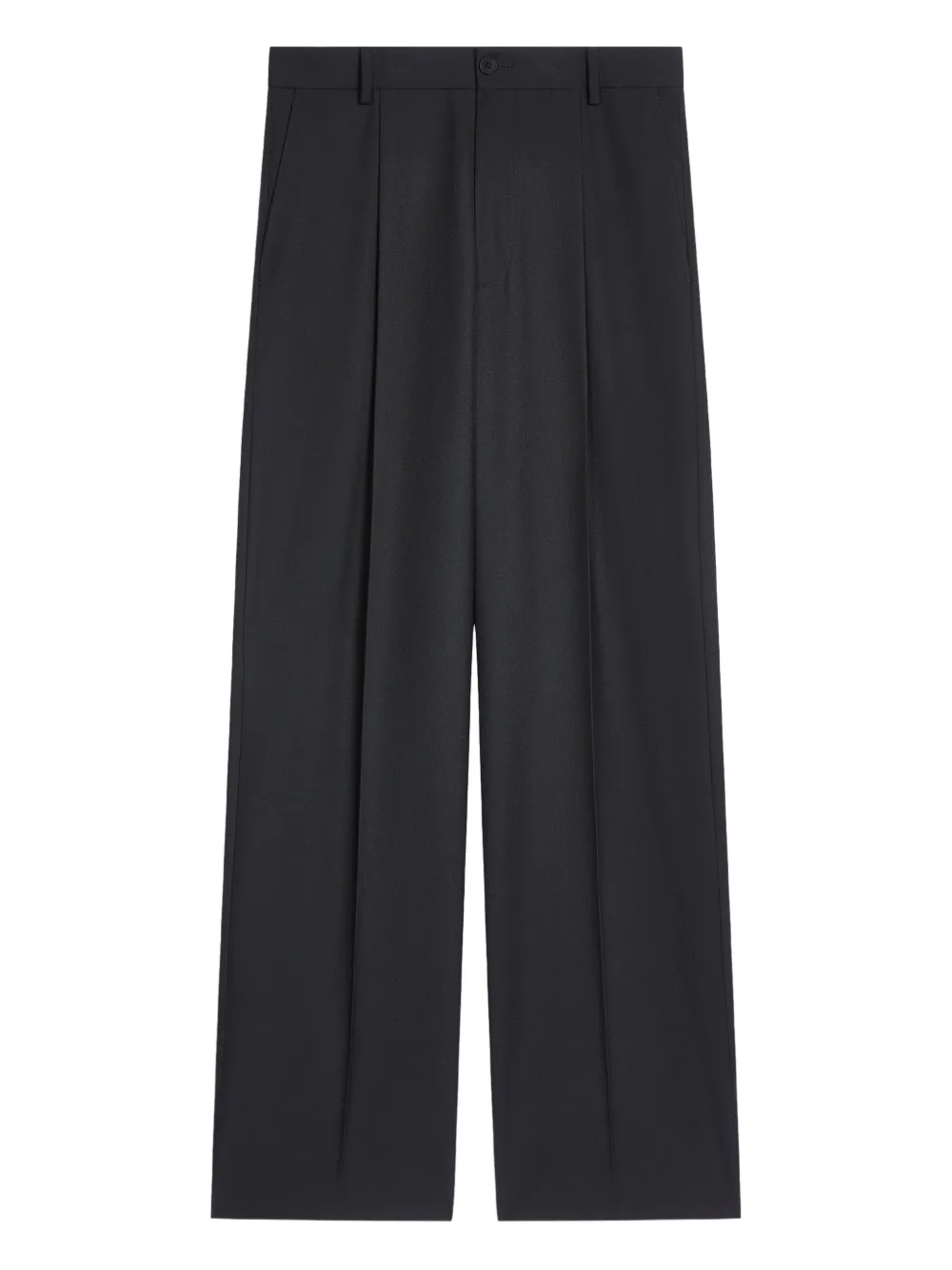 DRIES VAN NOTEN Wollen broek Zwart