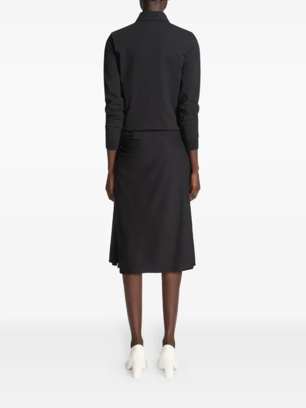 【Dries Van Noten】ドレープスカート DRIES VAN NOTEN ドレープ スカート | ブラック | FARFETCH JP