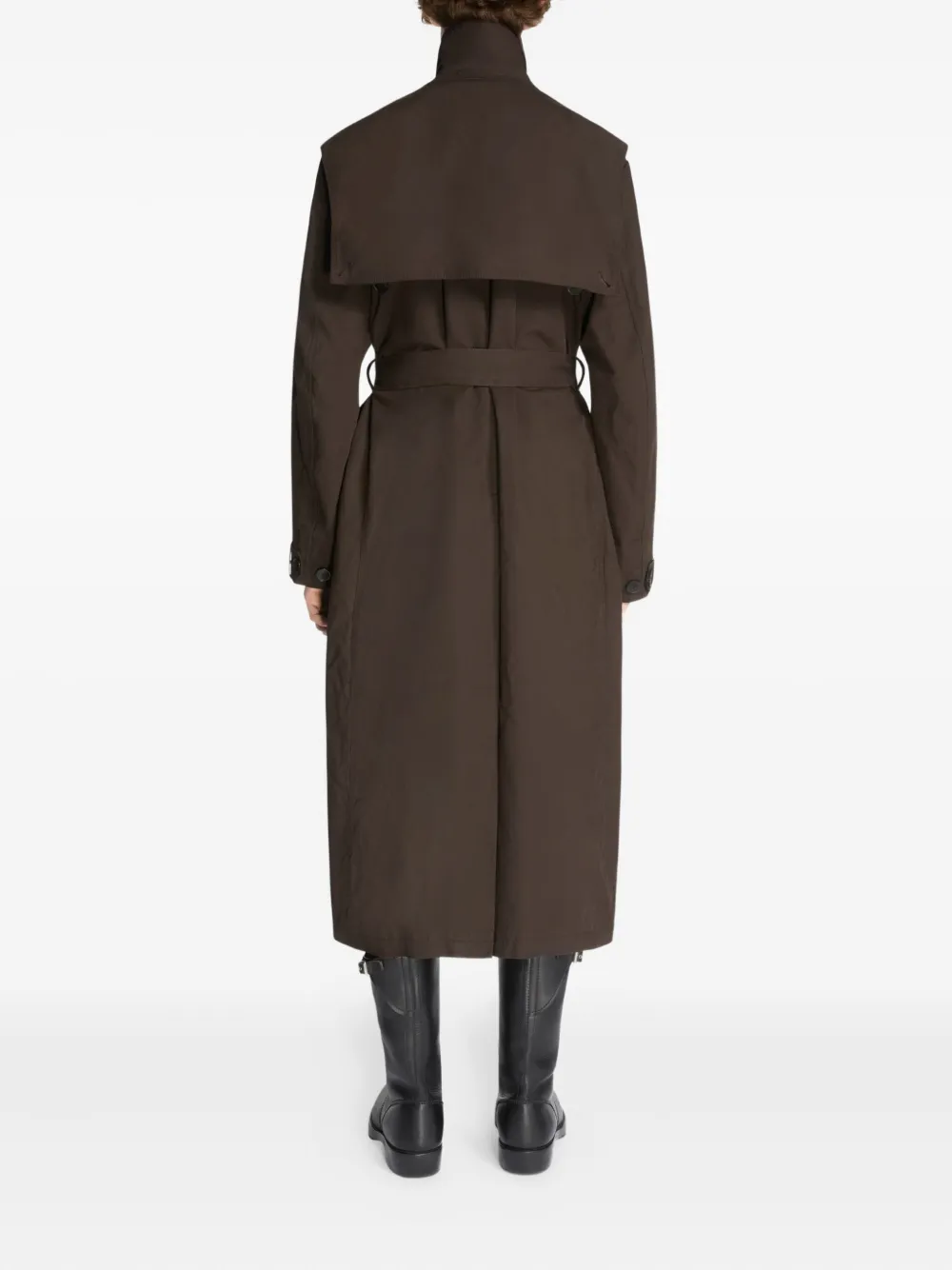DRIES VAN NOTEN Trenchcoat met dubbele rij knopen Bruin