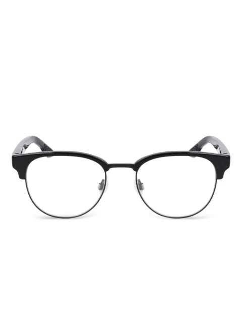 Nike half-rim round-frame glasses