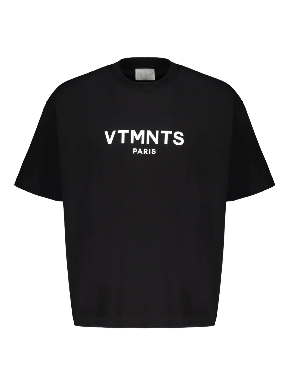 VETEMENTS T-shirt met logoprint Zwart