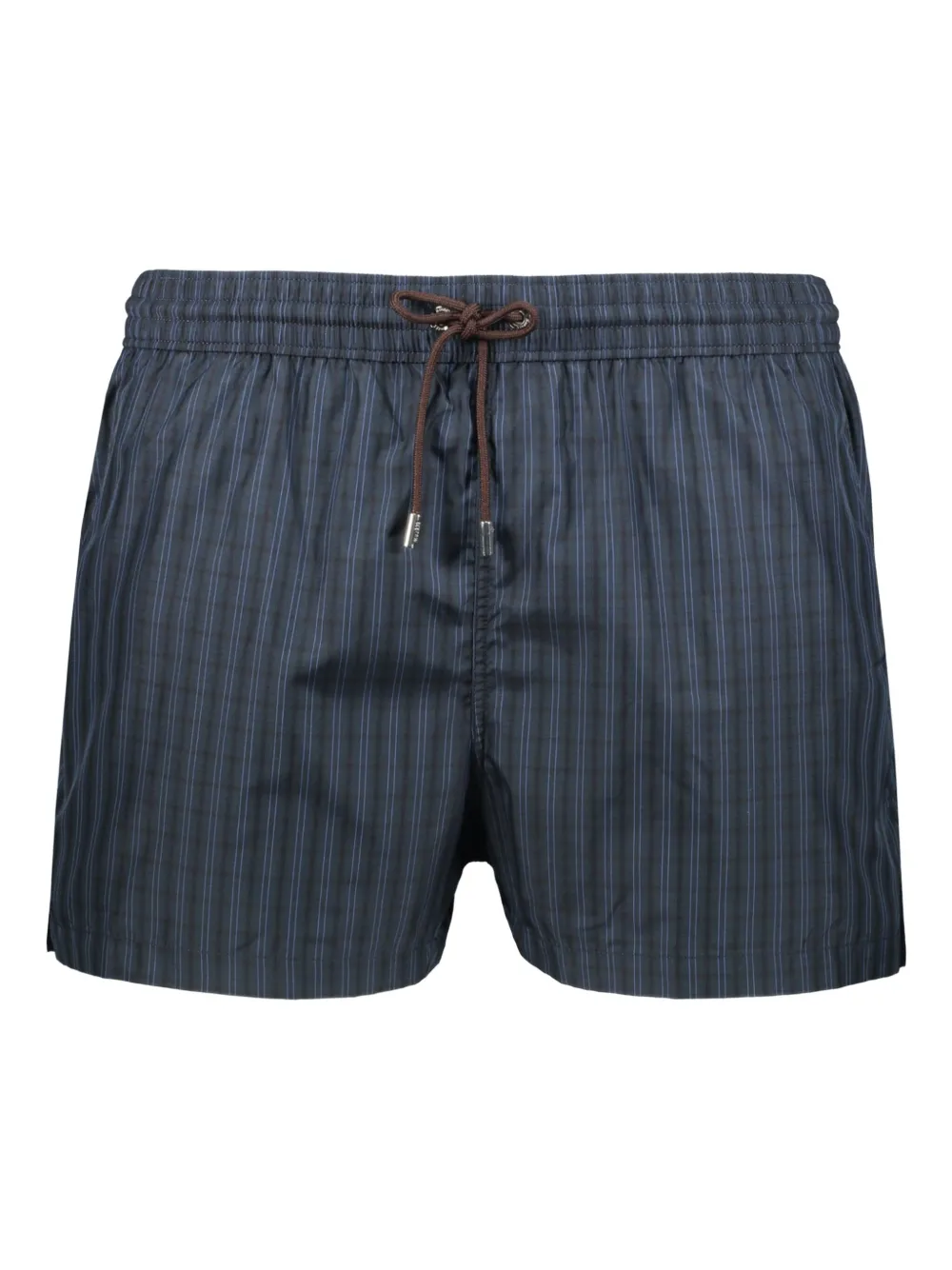 Moorer striped drawstring swim shorts - ブルー Moorer striped drawstring swim shorts - ブルー