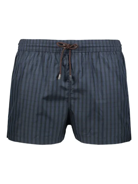 Moorer striped drawstring swim shorts