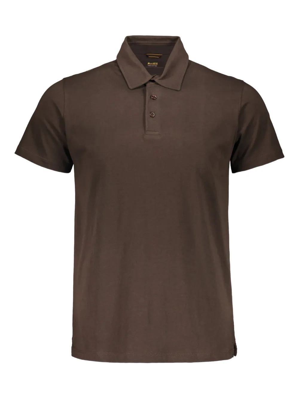 Moorer Pachino cotton polo shirt Bruin