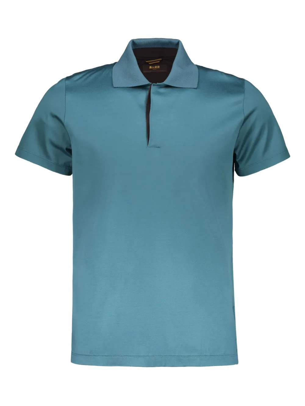 Moorer Poloshirt met klassieke kraag Blauw