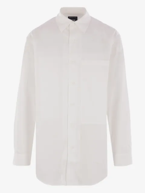 Y-3 camisa con bolsillo de parche