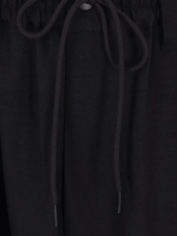 パンツ Y3 draw string pants Y-3 drawstring-waist Cargo Pants | Black | FARFETCH