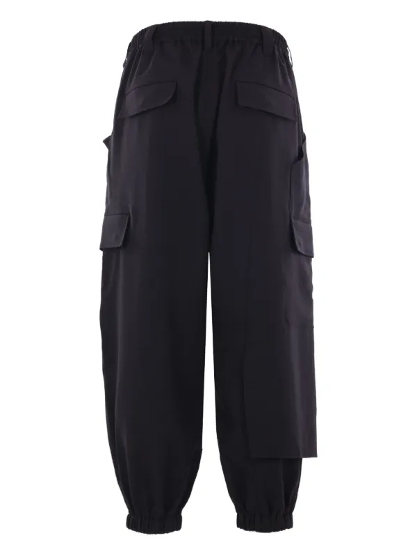 パンツ Y3 draw string pants Y-3 drawstring-waist Cargo Pants | Black | FARFETCH
