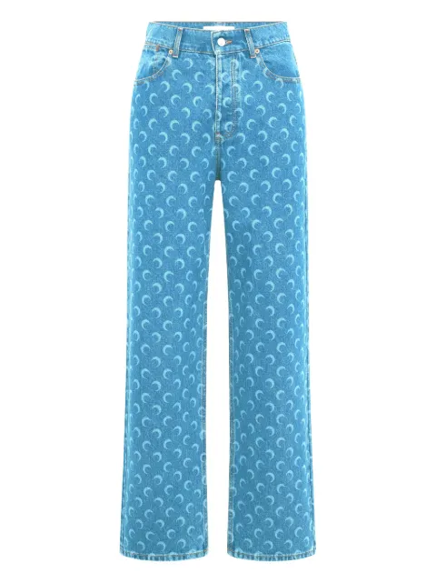 Marine Serre Moon-print jeans