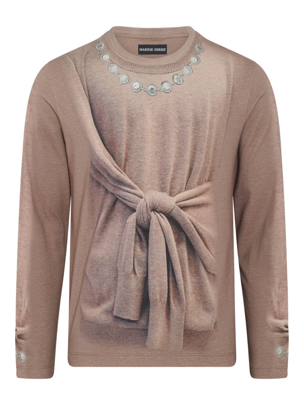 Marine Serre Trompe l’oeil top | Neutrals | Image 1