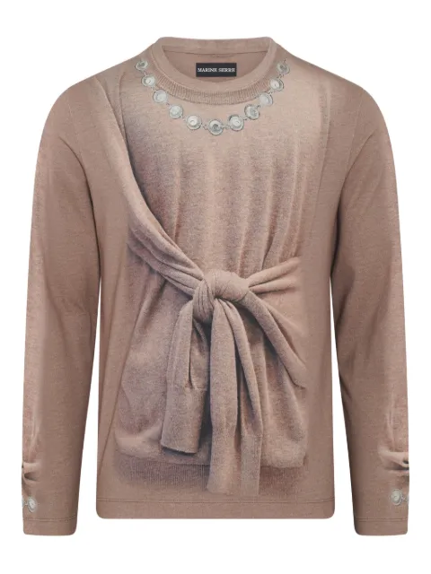 Marine Serre Trompe l’oeil top