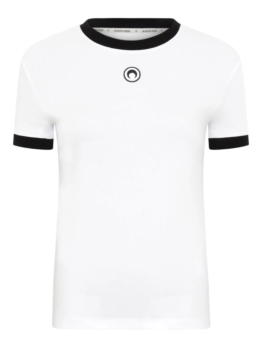 Marine Serre moon-embroidered T-shirt | White | Image 1