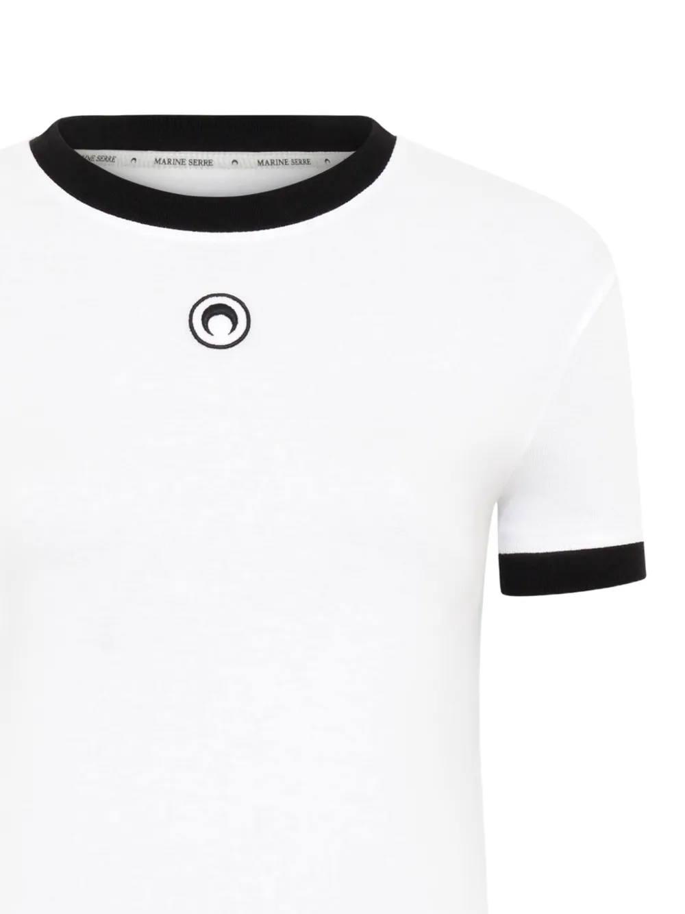 Marine Serre T-shirt met geborduurde maan - Wit