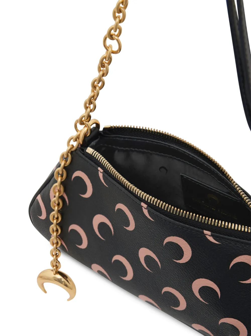 Marine Serre Canvas clutch Zwart