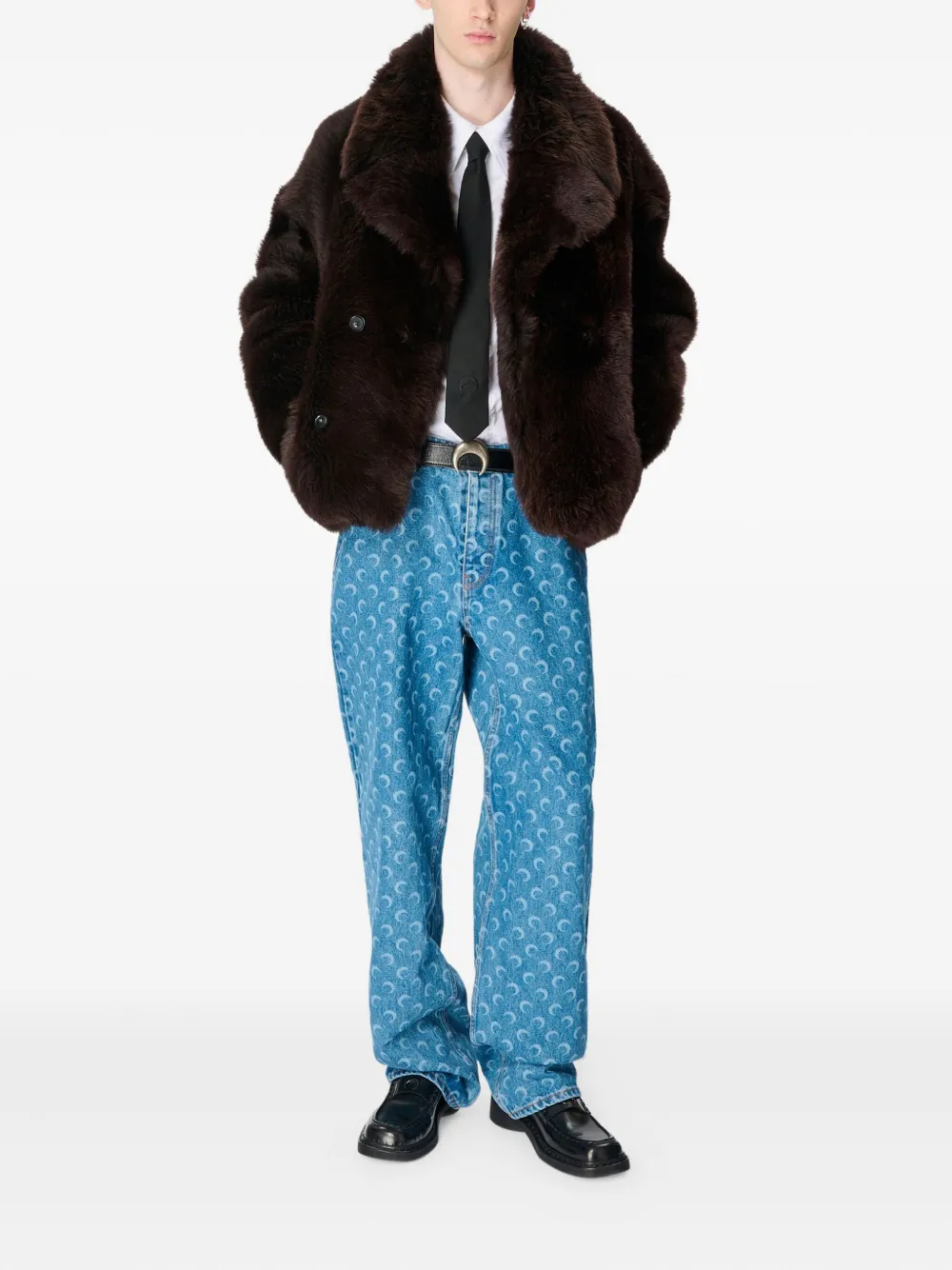 Marine Serre cámara texturizada | Chamarras de piel | Image 2