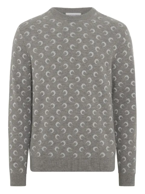 Marine Serre moon-jacquard sweater