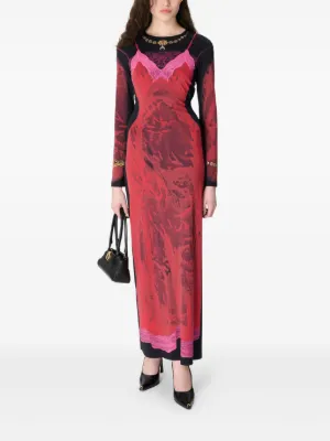 knee length dresses for ladies MARINE SERRE REGENERATED DRAPED JERSEY TOP – TheLuxeLend main image 0