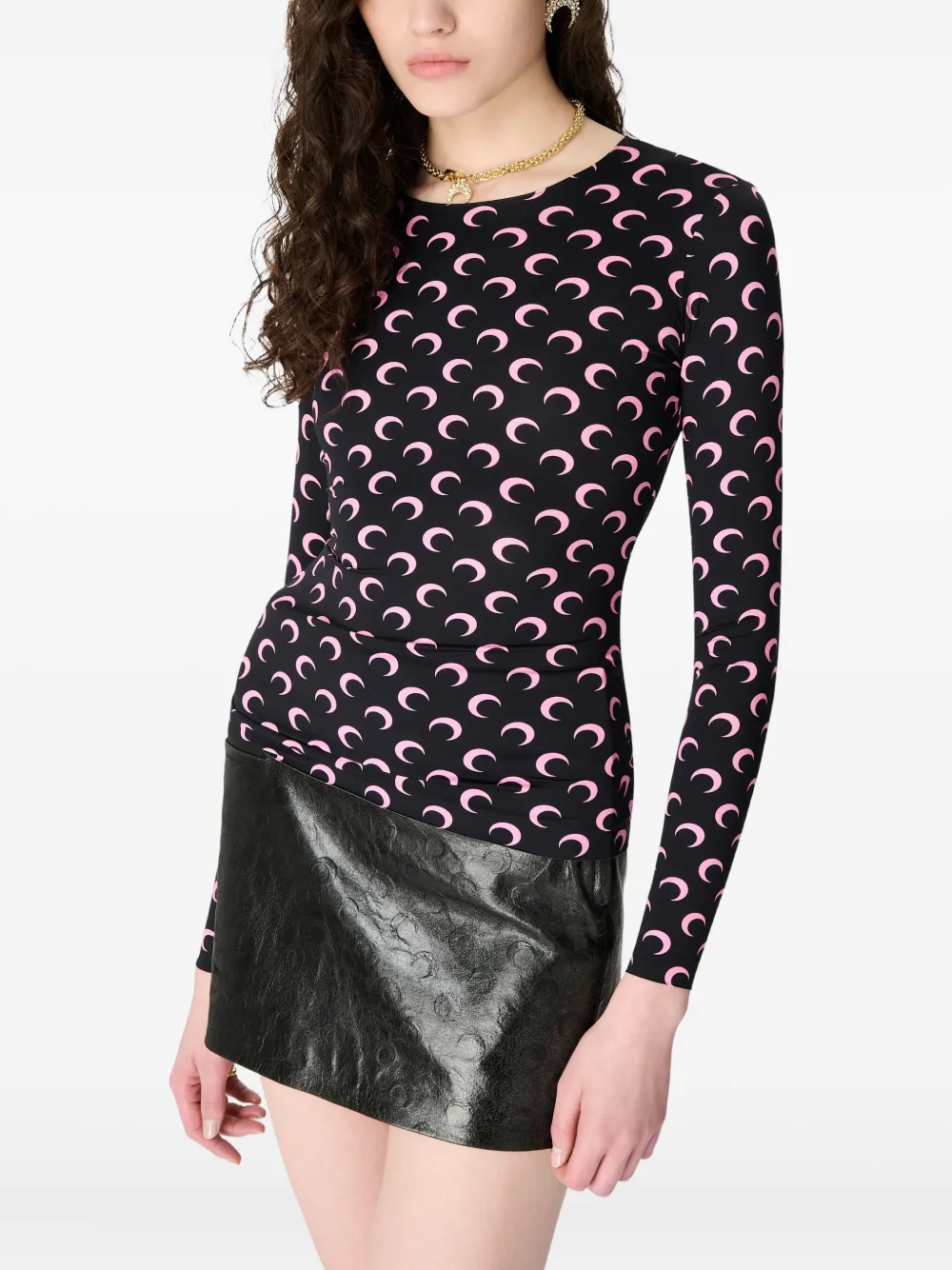 Marine Serre moon printed jersey top | T-Shirts & Jersey Shirts | Image 2
