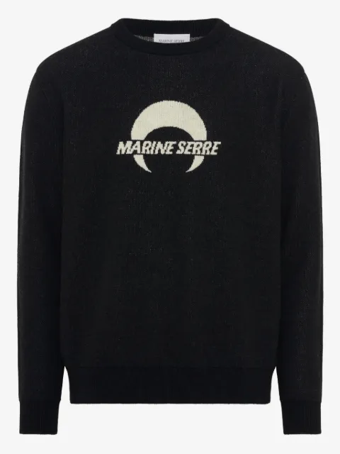 Marine Serre pull en laine mérinos