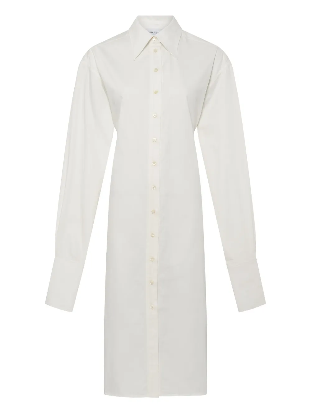 Marine Serre belted shirt dress | White | Image 1