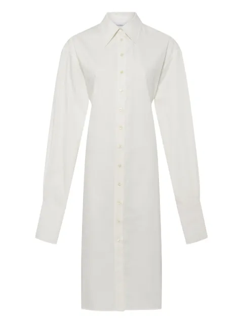 Marine Serre belted shirt dress